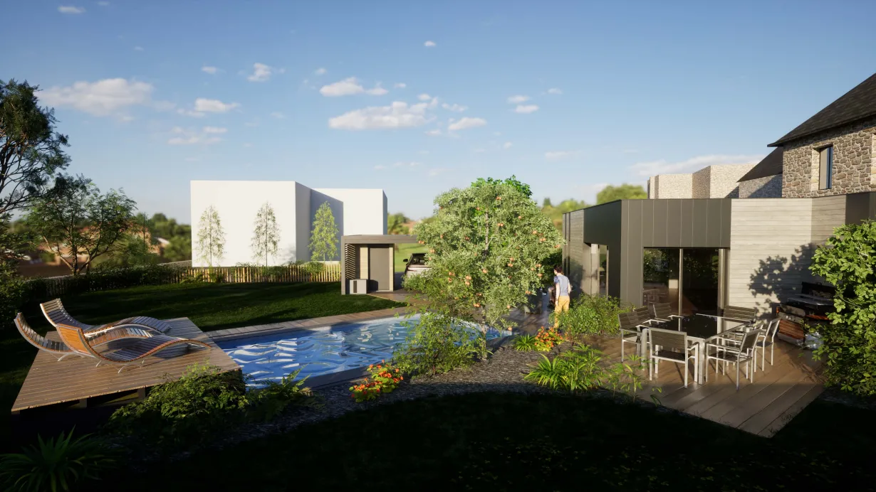 amenagement de jardin vitre